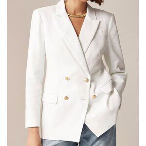 Nwt J Crew Double Breasted Greta blazer in stretch linen blend